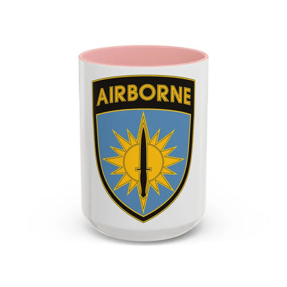 Special Operations Command Pacific 3 (U.S. Army) Accent Coffee Mug 15oz Pink - Go Mug Yourself
