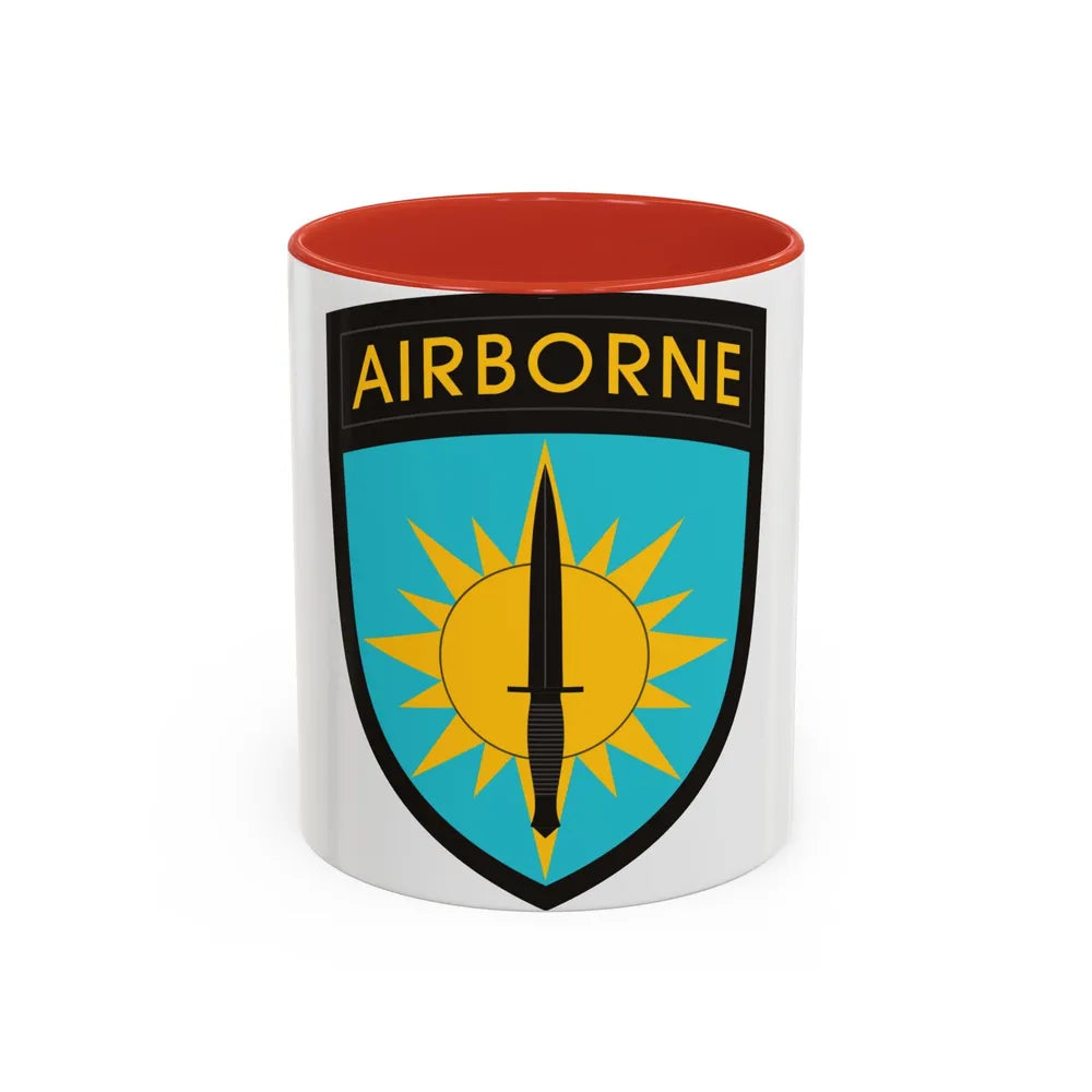 Special Operations Command Pacific (U.S. Army) Accent Coffee Mug 11oz Red - Go Mug Yourself