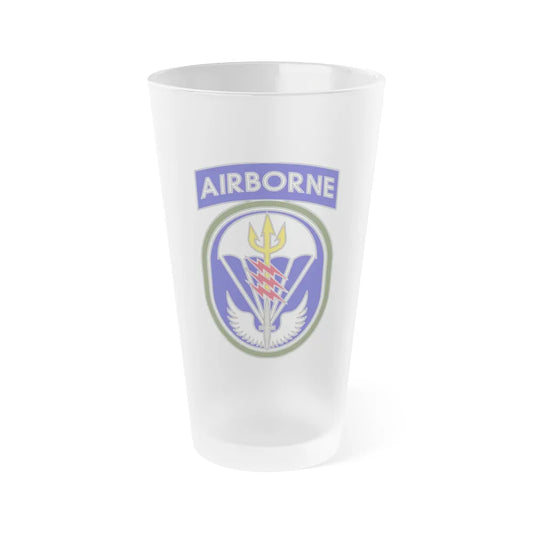 Special Operations Command South (U.S. Army) Frosted Pint Glass 16oz-Go Mug Yourself