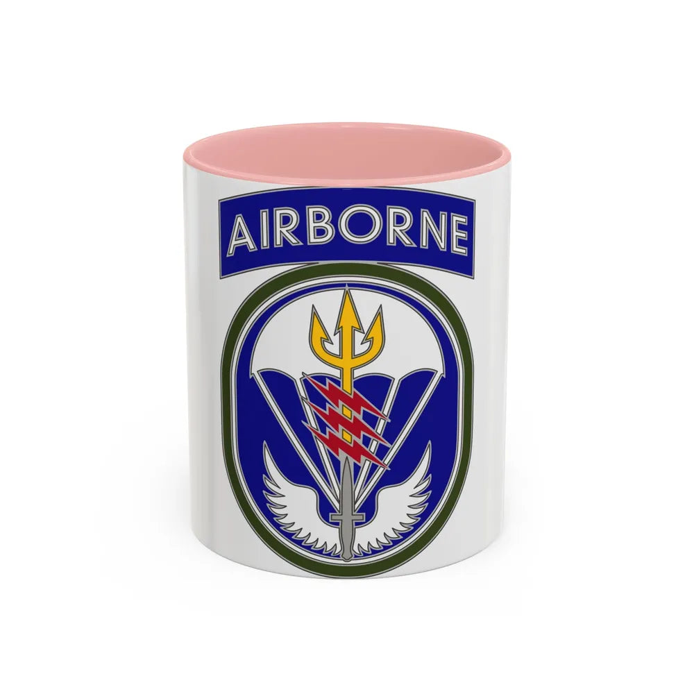Special Operations Command South (U.S. Army) Accent Coffee Mug 11oz Pink - Go Mug Yourself