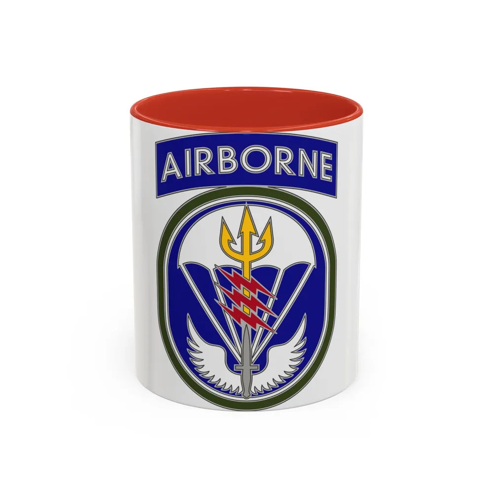Special Operations Command South (U.S. Army) Accent Coffee Mug 11oz Red - Go Mug Yourself
