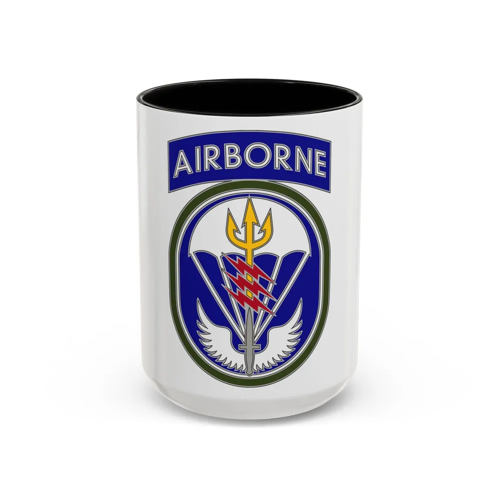 Special Operations Command South (U.S. Army) Accent Coffee Mug 15oz Black - Go Mug Yourself