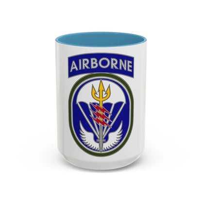 Special Operations Command South (U.S. Army) Accent Coffee Mug 15oz Light Blue - Go Mug Yourself