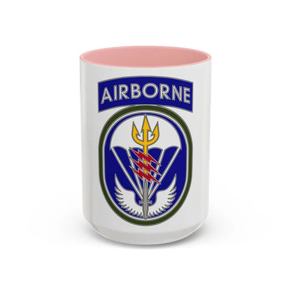 Special Operations Command South (U.S. Army) Accent Coffee Mug 15oz Pink - Go Mug Yourself