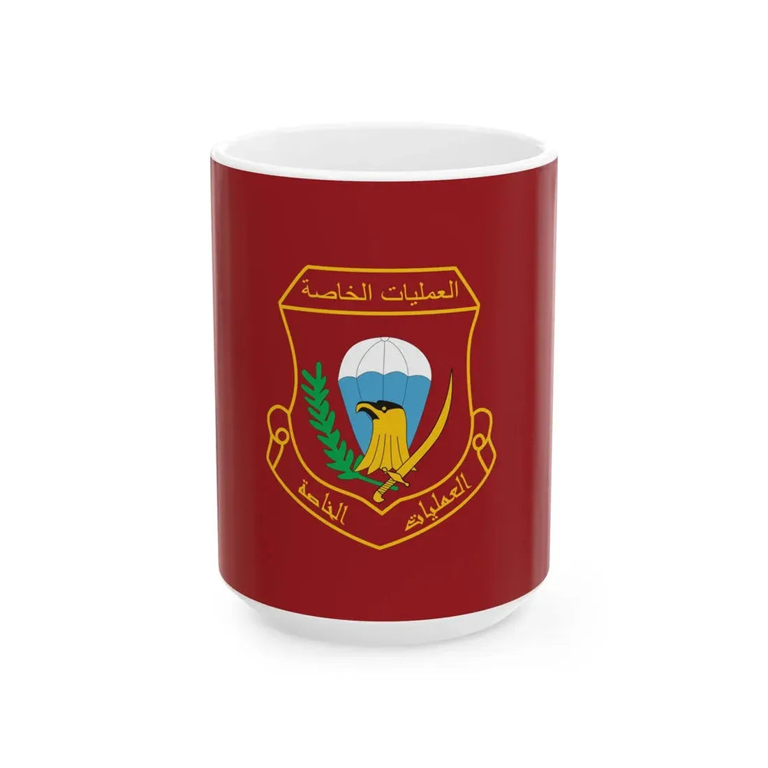 Special Operations Iraq Flag (Iraq) White Coffee Mug 15oz - Go Mug Yourself