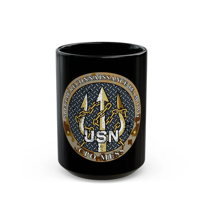 Special Reconnaissance Team 2 (U.S. Navy) Black Coffee Mug-15oz-Go Mug Yourself