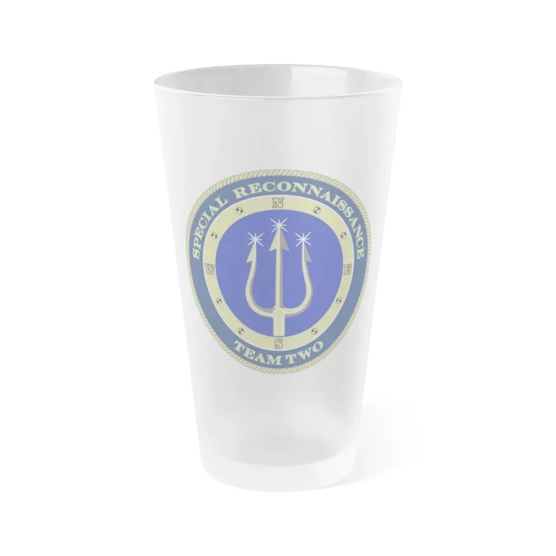 Special Reconnaissance Team Two SRT 2 (U.S. Navy) Frosted Pint Glass 16oz Default Title - Go Mug Yourself