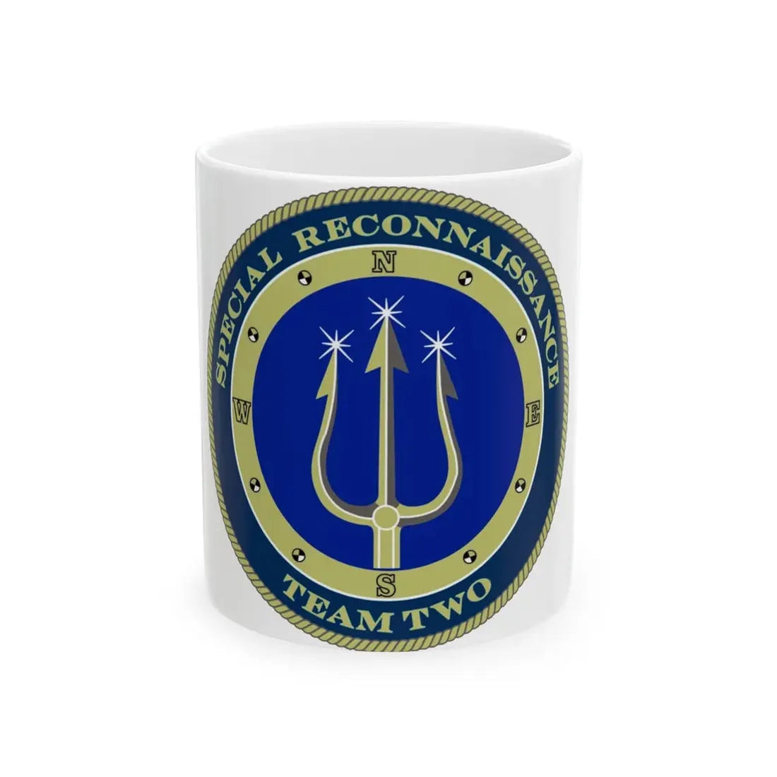 Special Reconnaissance Team Two SRT 2 (U.S. Navy) White Coffee Mug 11oz - Go Mug Yourself