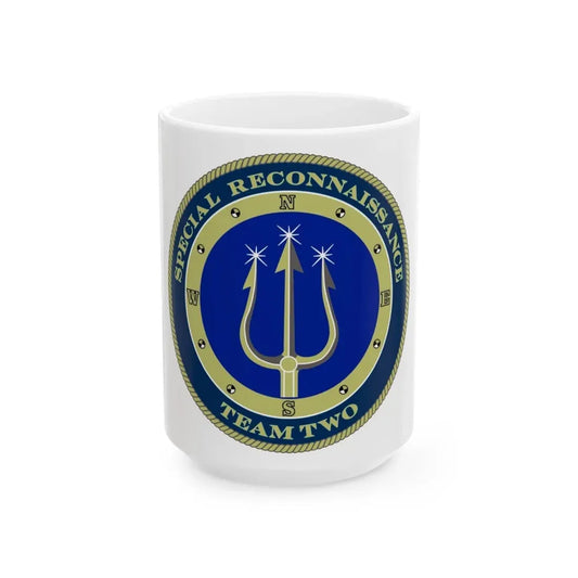 Special Reconnaissance Team Two SRT 2 (U.S. Navy) White Coffee Mug 15oz - Go Mug Yourself
