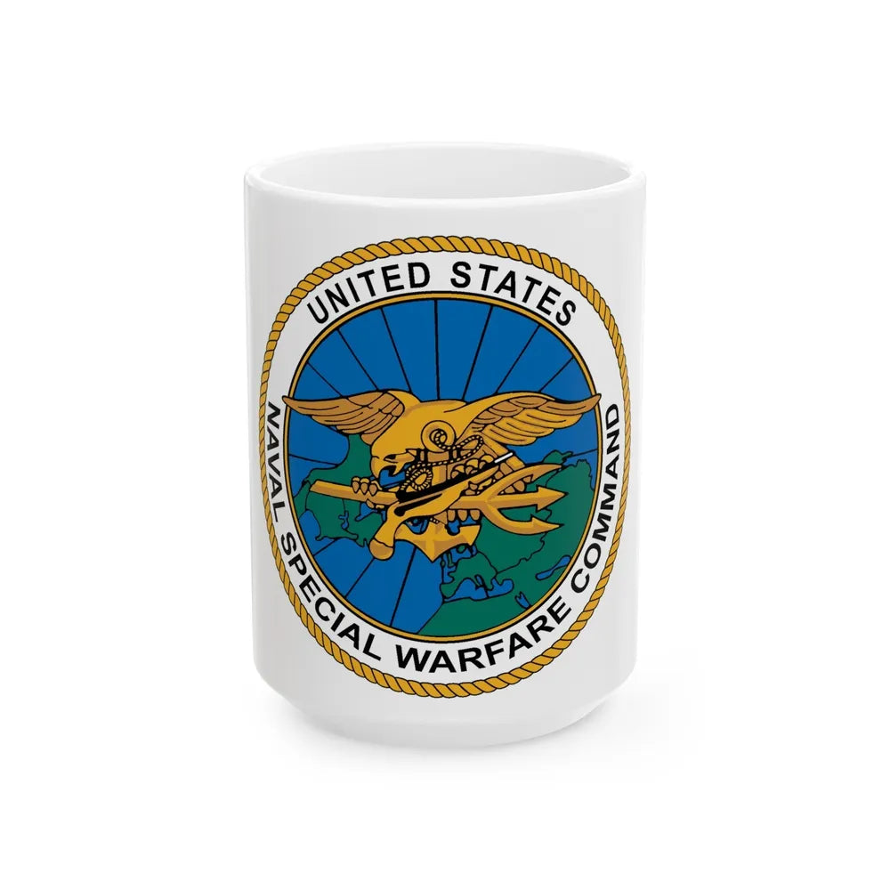 Special Warfare Command (U.S. Navy) White Coffee Mug-15oz-Go Mug Yourself