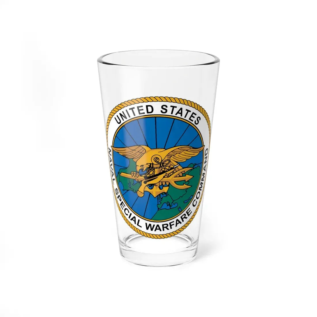Special Warfare Command (U.S. Navy) Pint Glass 16oz 16oz - Go Mug Yourself