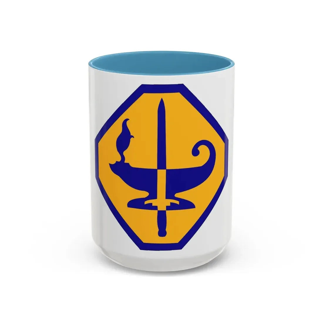 Specialized Training Division (U.S. Army) Accent Coffee Mug 15oz Light Blue - Go Mug Yourself