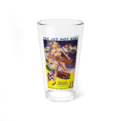 SPEED CRAZY 1959 Movie Poster - Pint Glass 16oz-16oz-Go Mug Yourself