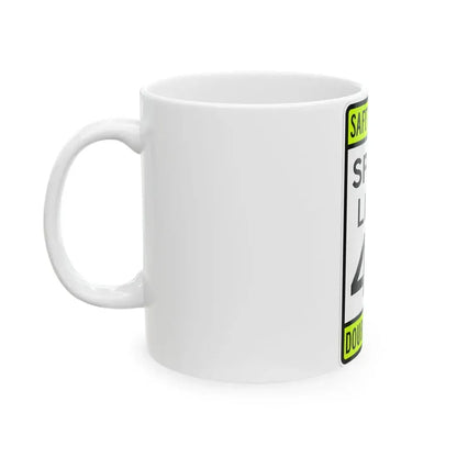 SPEED LIMIT MUTCD-AK R2-101 (Alaska) (Road Sign) White Coffee Mug - Go Mug Yourself