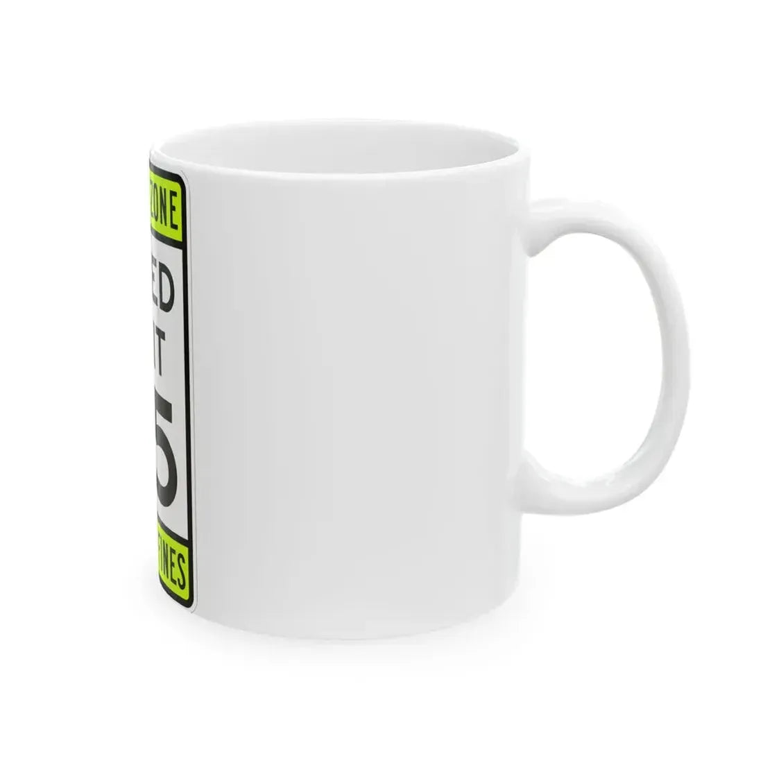 SPEED LIMIT MUTCD-AK R2-101 (Alaska) (Road Sign) White Coffee Mug - Go Mug Yourself