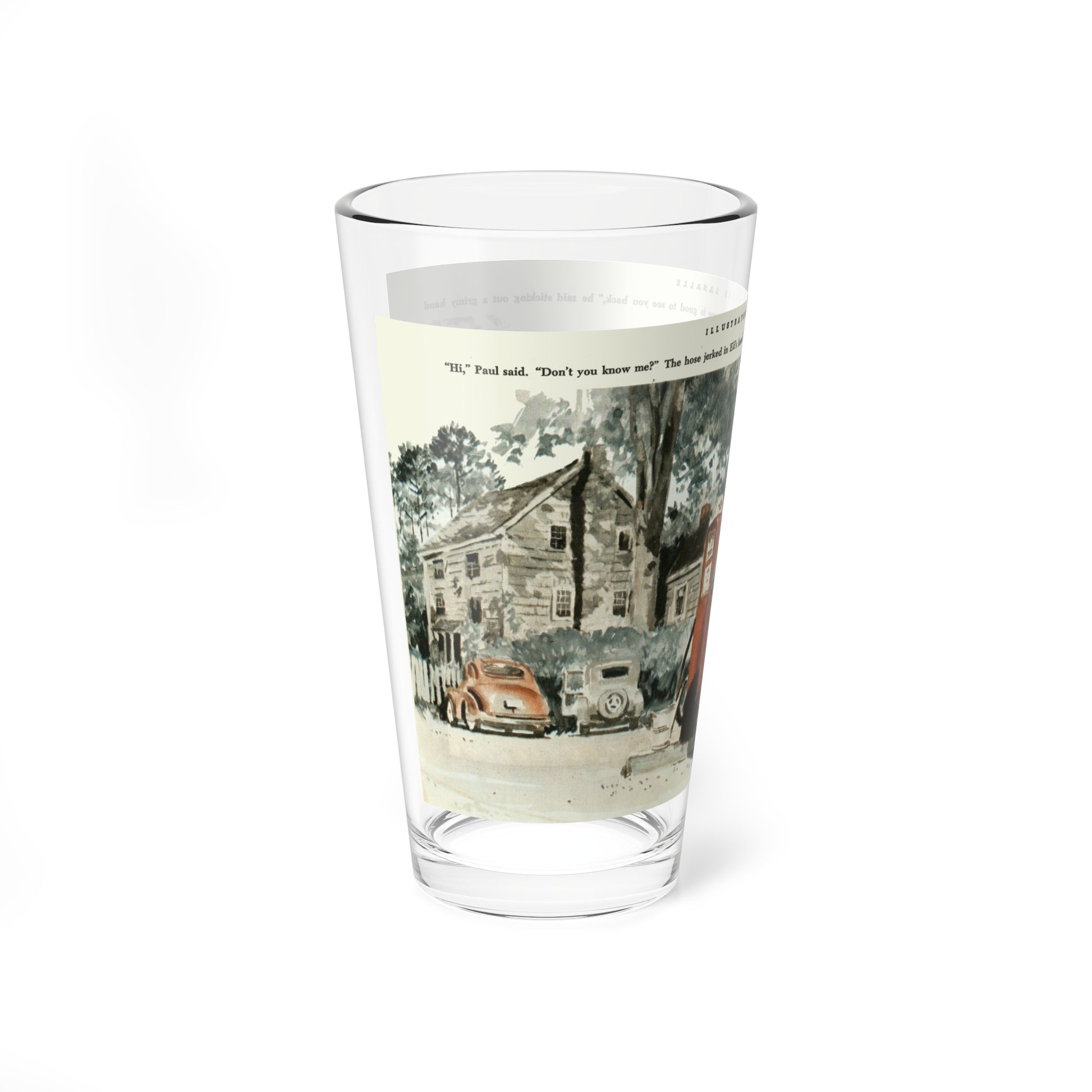 Spewing Gas On The Ground, 1946 (Magazine Illustration) Pint Glass 16oz-Go Mug Yourself