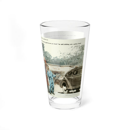 Spewing Gas On The Ground, 1946 (Magazine Illustration) Pint Glass 16oz-Go Mug Yourself