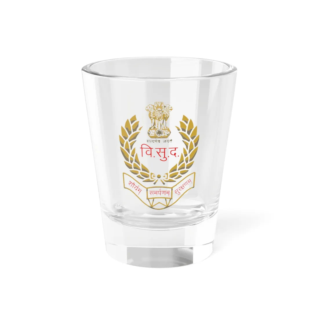 SPG LOGO (India) (Coat of Arms) Shot Glass 1.5oz 1.5oz - Go Mug Yourself