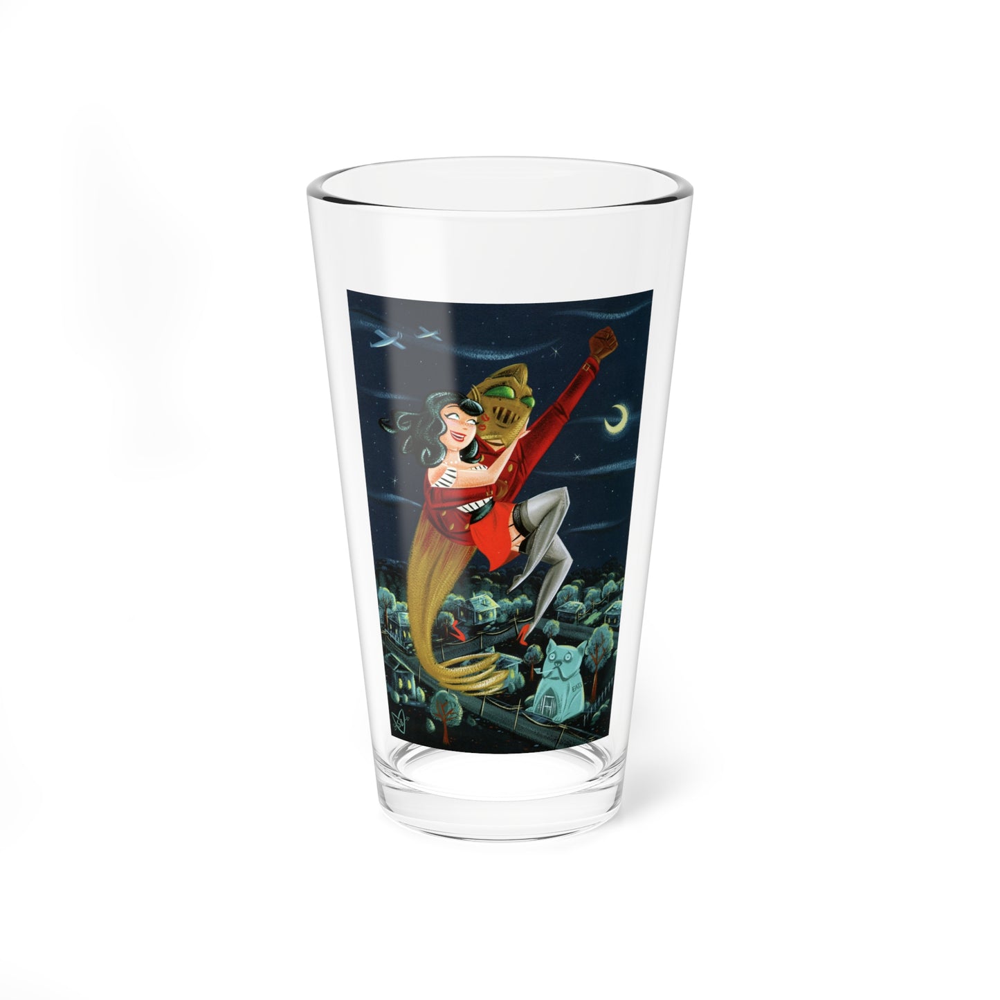 Spicy-Adventure Stories - april, page 17 (Magazine Illustration) Pint Glass 16oz-16oz-Go Mug Yourself