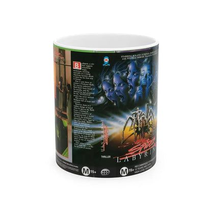 SPIDER LABYRINTH (VHS COVER) - White Coffee Mug 11oz - Go Mug Yourself