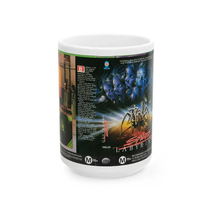SPIDER LABYRINTH (VHS COVER) - White Coffee Mug 15oz - Go Mug Yourself