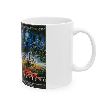 SPIDER LABYRINTH (VHS COVER) - White Coffee Mug - Go Mug Yourself