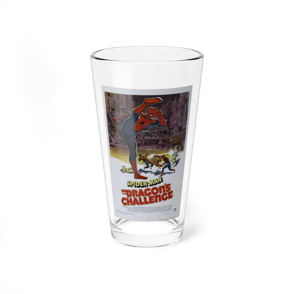 SPIDERMAN THE DRAGON'S CHALLENGE 1979 Movie Poster - Pint Glass 16oz-16oz-Go Mug Yourself