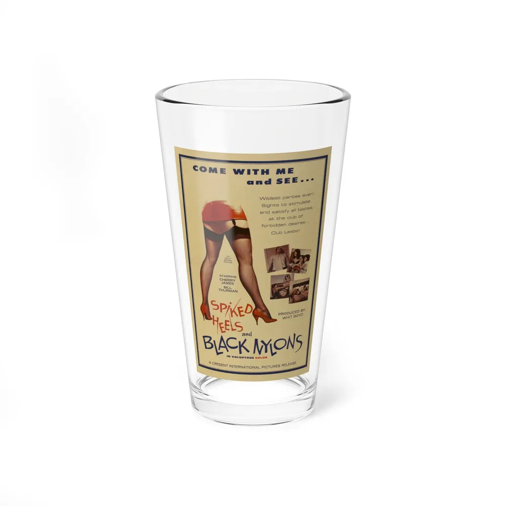 SPIKED HEELS AND BLACK NYLONS 1967 Movie Poster - Pint Glass 16oz-16oz-Go Mug Yourself