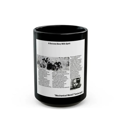 Spirit 1968 (Music Poster) Black Coffee Mug 15oz - Go Mug Yourself