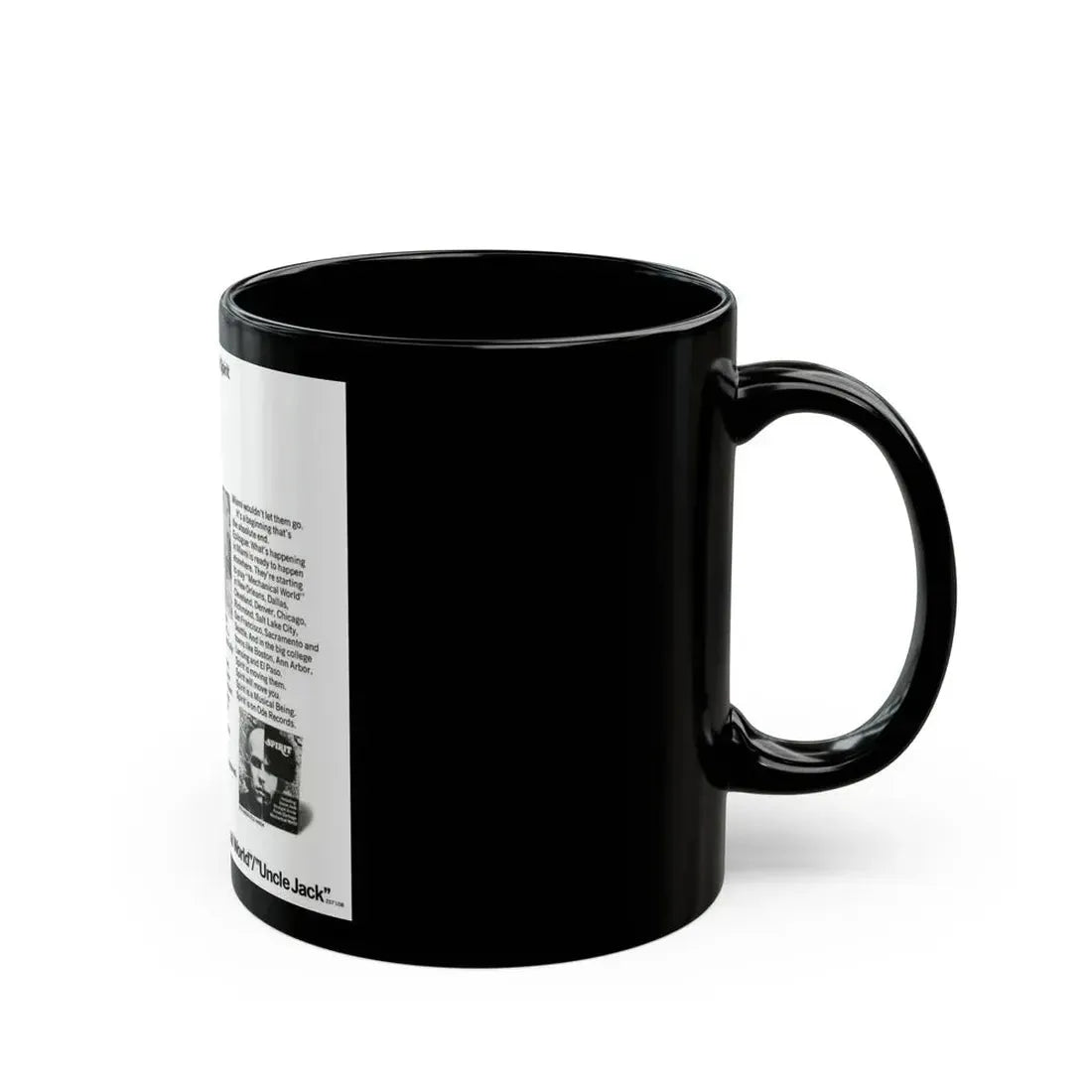 Spirit 1968 (Music Poster) Black Coffee Mug - Go Mug Yourself