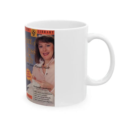 SPIRIT OF CROSS STICH (VHS COVER) - White Coffee Mug - Go Mug Yourself