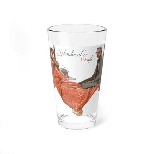 Splendor of Eagles, 1930s (Magazine Illustration) Pint Glass 16oz-16oz-Go Mug Yourself