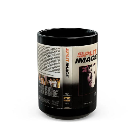 SPLIT IMAGE POLYGRAM PICTURES (VHS COVER) - Black Coffee Mug 15oz - Go Mug Yourself