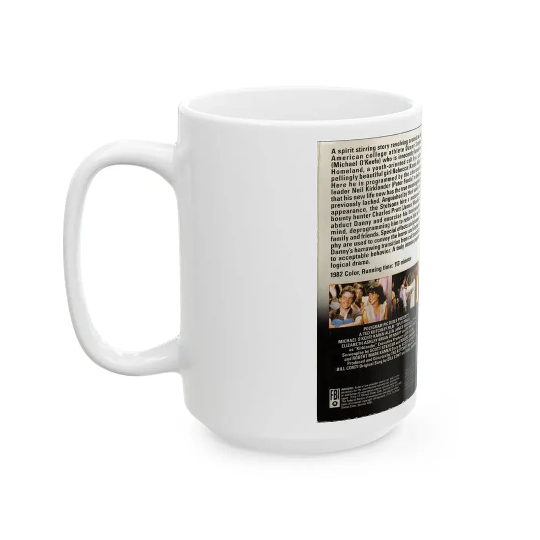 SPLIT IMAGE POLYGRAM PICTURES (VHS COVER) - White Coffee Mug - Go Mug Yourself