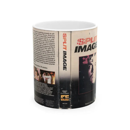 SPLIT IMAGE (VHS COVER) - White Coffee Mug 11oz - Go Mug Yourself