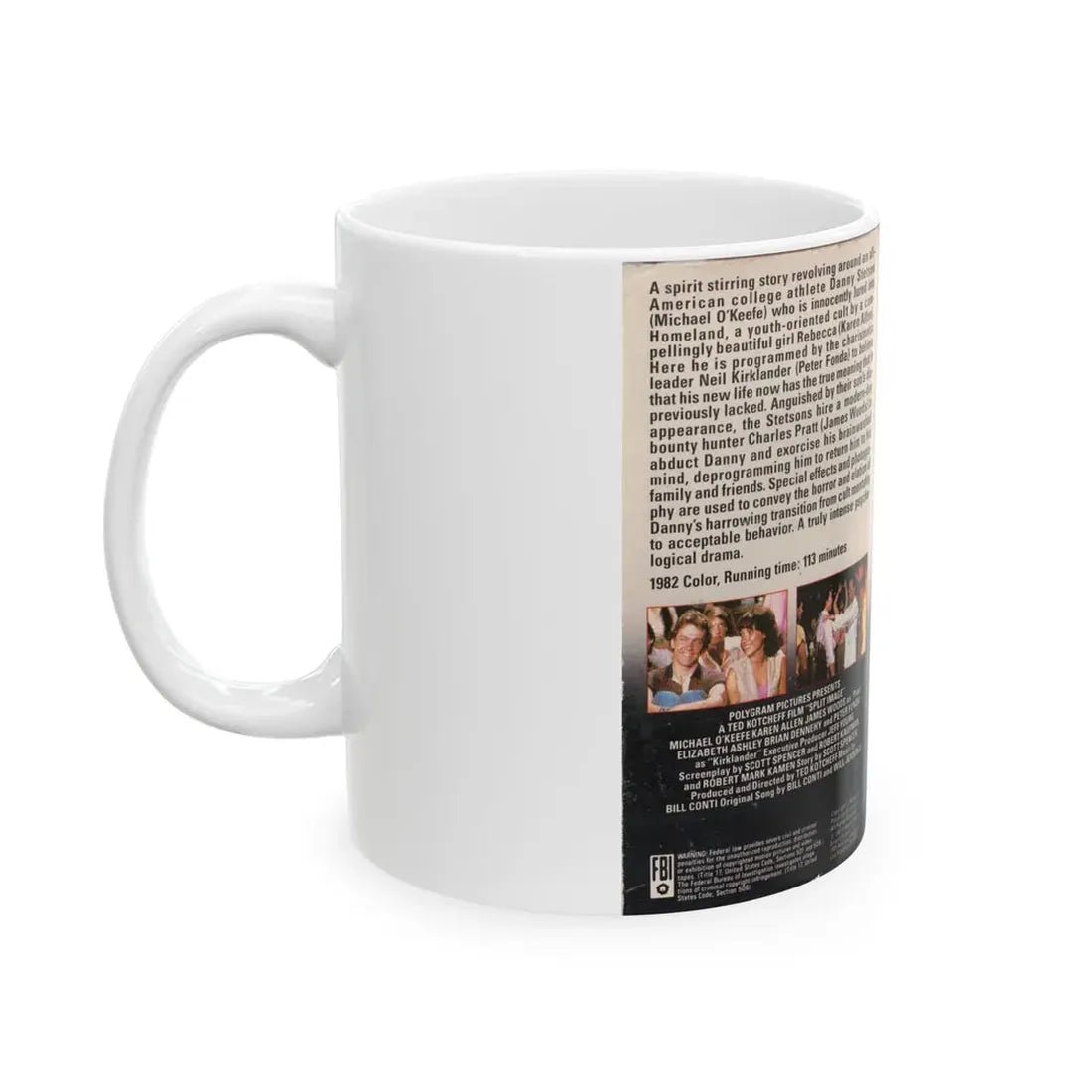 SPLIT IMAGE (VHS COVER) - White Coffee Mug - Go Mug Yourself