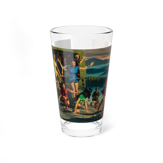 Split-Skirt Convoy, Argosy interior illustration, September 1960 (Magazine Illustration) Pint Glass 16oz 16oz - Go Mug Yourself