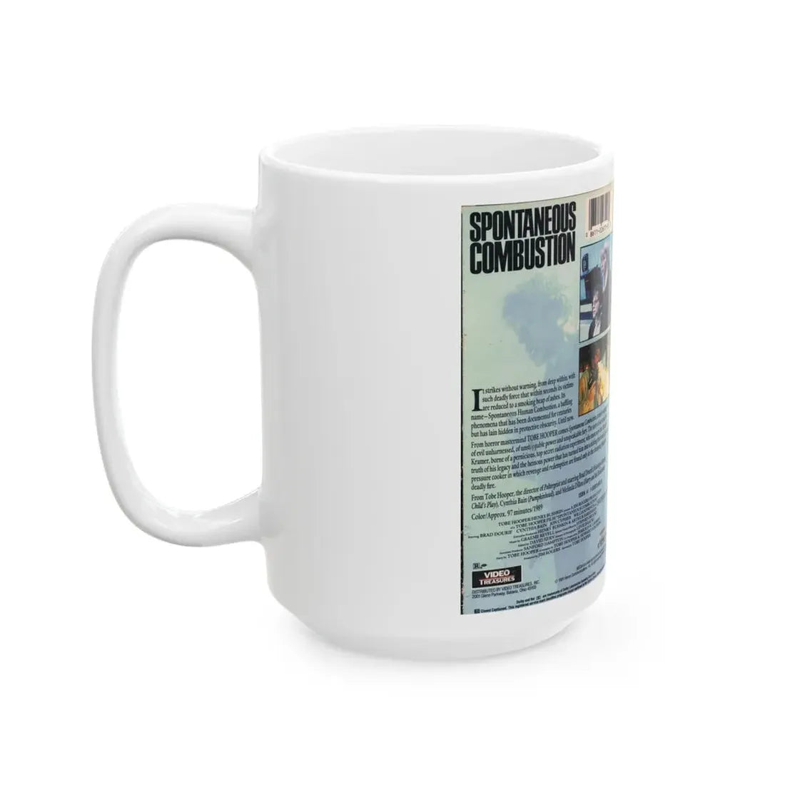 SPONTANEOUS COMBUSTION (VHS COVER) - White Coffee Mug - Go Mug Yourself