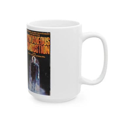 SPONTANEOUS COMBUSTION (VHS COVER) - White Coffee Mug - Go Mug Yourself