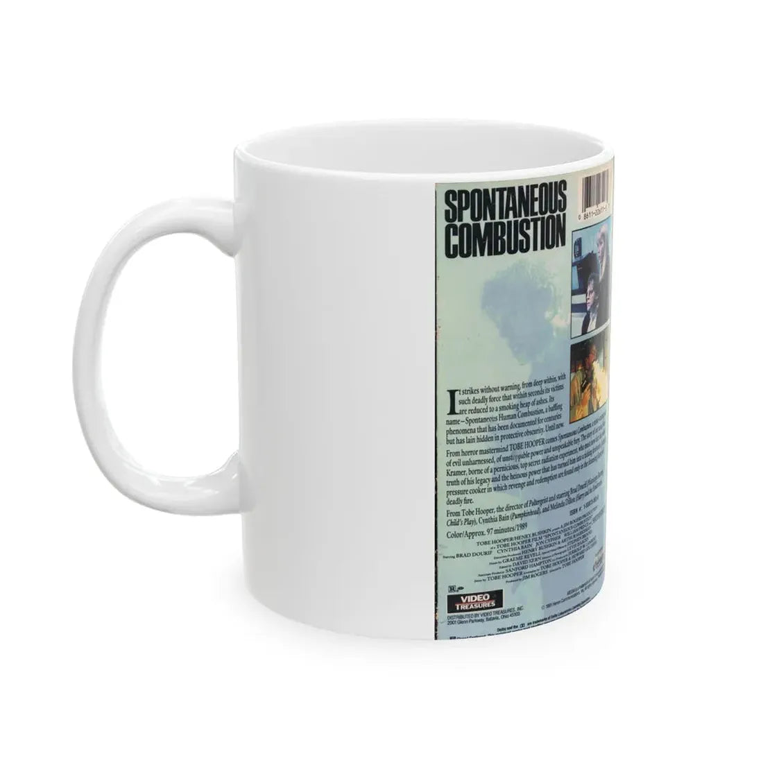 SPONTANEOUS COMBUSTION (VHS COVER) - White Coffee Mug - Go Mug Yourself