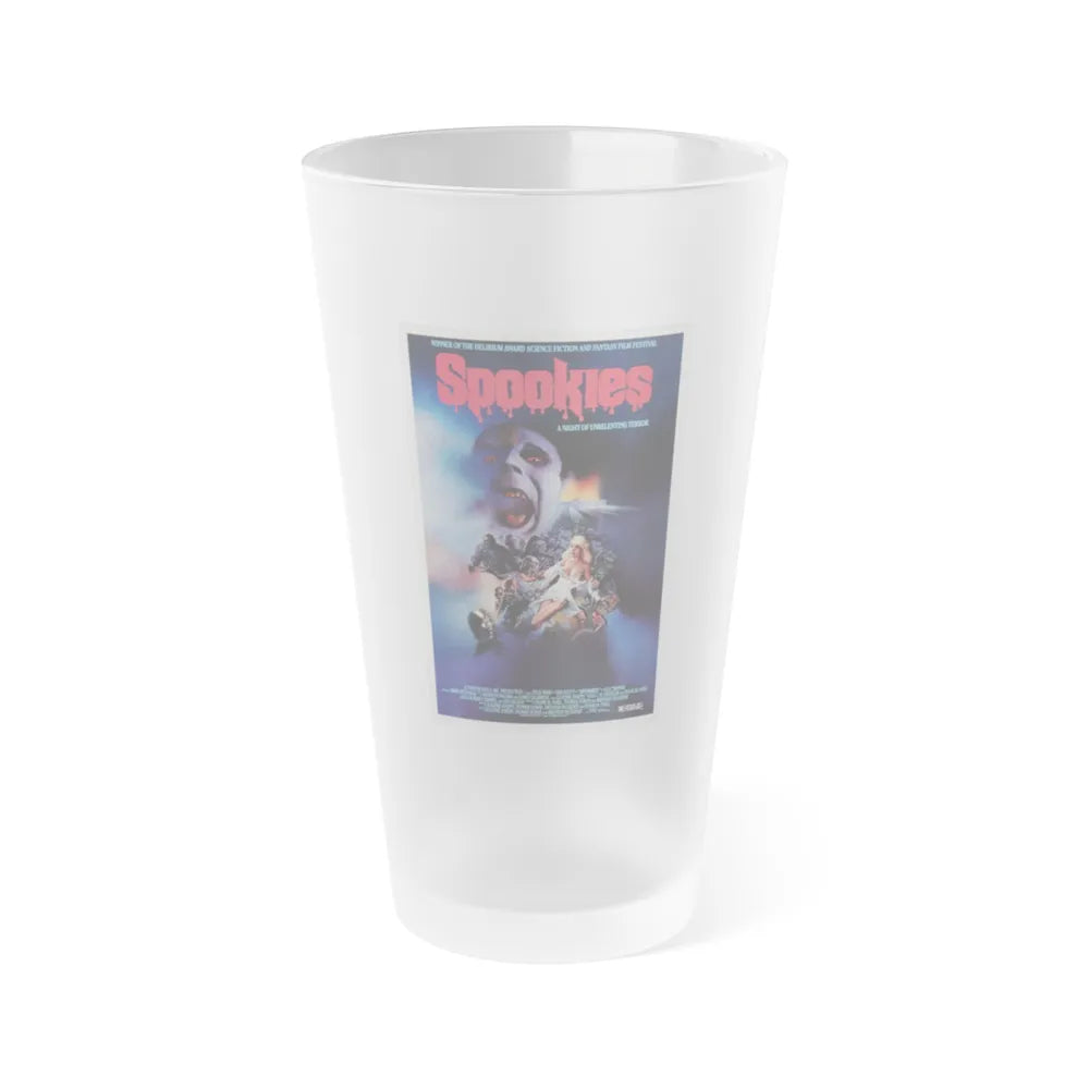 SPOOKIES 1986 Movie Poster - Frosted Pint Glass 16oz-16oz-Frosted-Go Mug Yourself