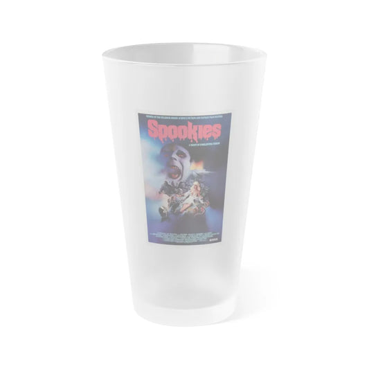 SPOOKIES 1986 Movie Poster - Frosted Pint Glass 16oz-16oz-Frosted-Go Mug Yourself