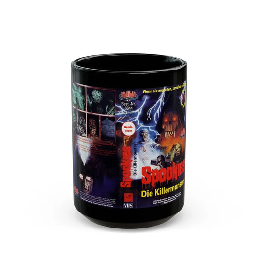 SPOOKIES GERMAN (VHS COVER) - Black Coffee Mug 15oz - Go Mug Yourself