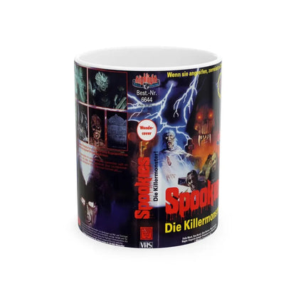 SPOOKIES GERMAN (VHS COVER) - White Coffee Mug 11oz - Go Mug Yourself