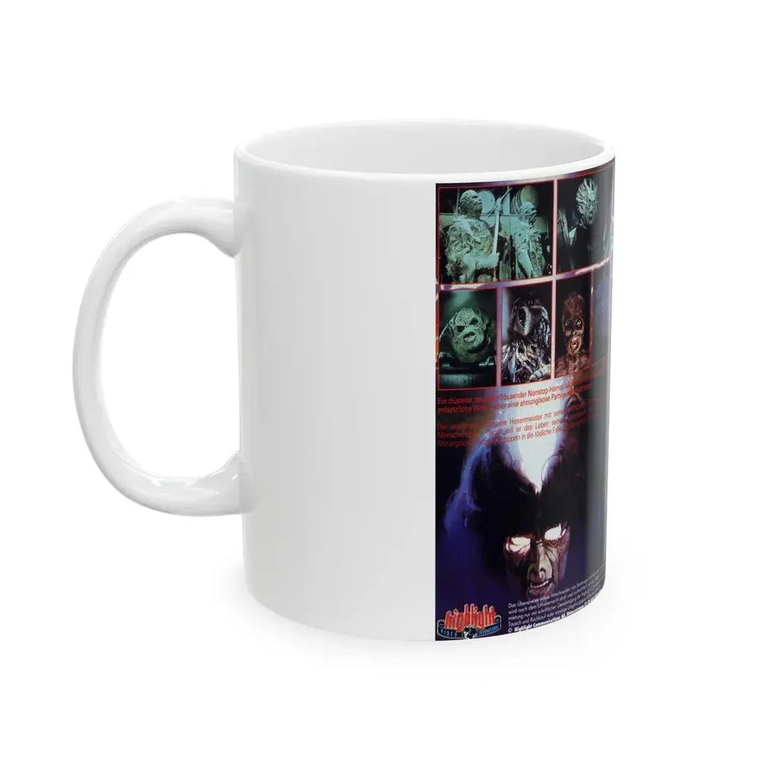 SPOOKIES GERMAN (VHS COVER) - White Coffee Mug - Go Mug Yourself