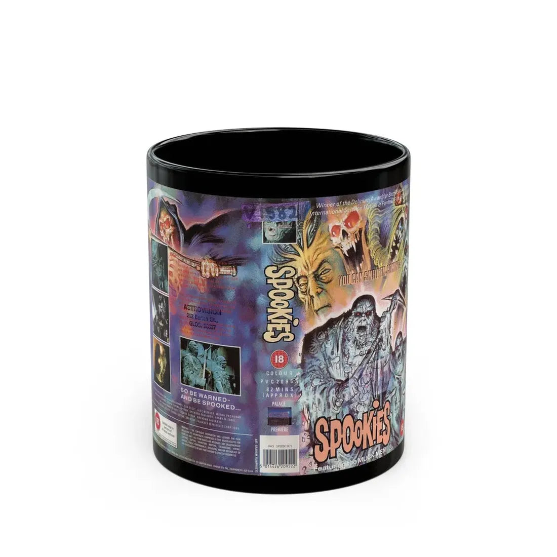 SPOOKIES VERSION 2 (VHS COVER) - Black Coffee Mug 11oz - Go Mug Yourself