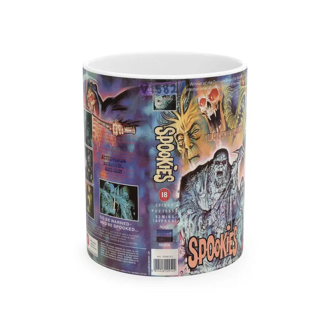 SPOOKIES VERSION 2 (VHS COVER) - White Coffee Mug 11oz - Go Mug Yourself