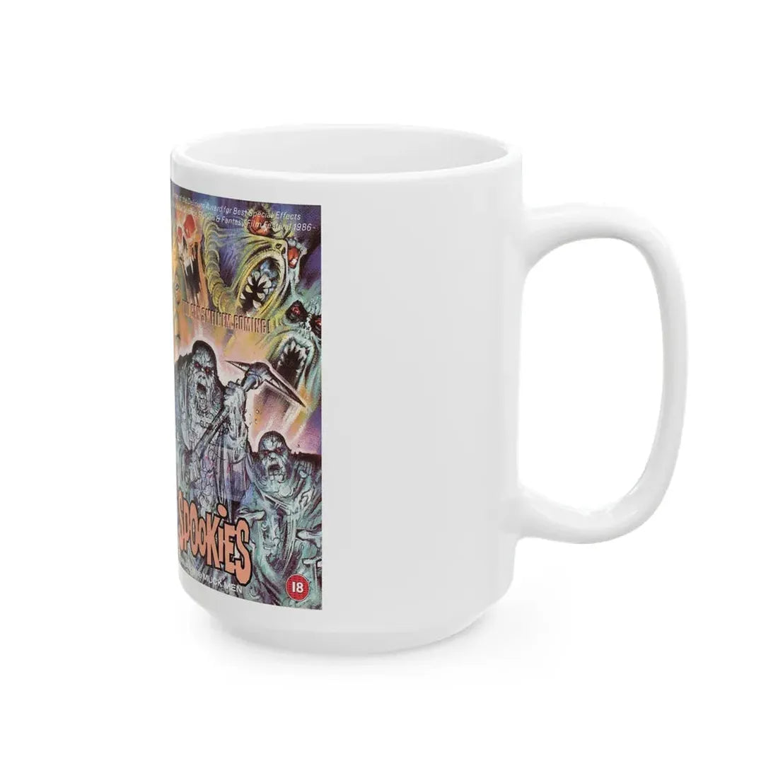SPOOKIES VERSION 2 (VHS COVER) - White Coffee Mug - Go Mug Yourself