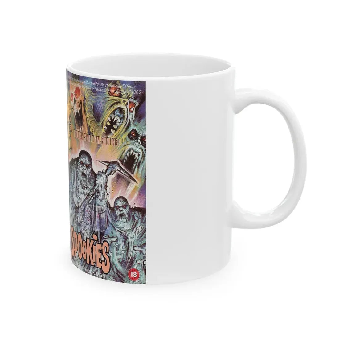 SPOOKIES VERSION 2 (VHS COVER) - White Coffee Mug - Go Mug Yourself