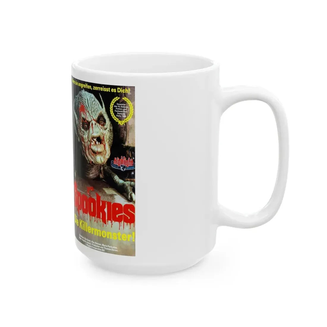 SPOOKIES (VHS COVER) - White Coffee Mug - Go Mug Yourself